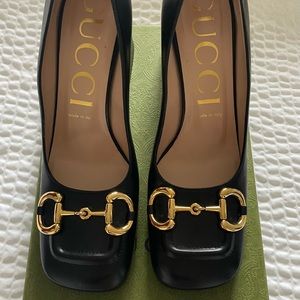 Authentic Gucci Women’s Mid-heel Pump with Horsebit
